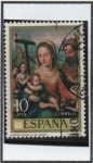 Stamps Spain -  Dia Mundial d' Sello, Juan d' Juanes:  Sagrada Familia