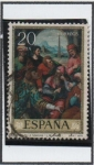 Stamps Spain -  Dia Mundial d' Sello, Juan d' Juanes:  San Esteban en la Sina