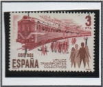 Sellos de Europa - Espa�a -  Transportes Colectivos: Ferrocarril