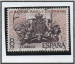 Stamps Spain -  La Hacienda Publica y Los Borbones