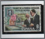 Stamps Spain -  Exposición Filatélica Nacional, Alfonso XIII