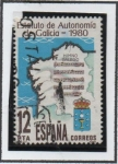 Stamps Spain -  Proclamación d' Estatuto d'  Galicia