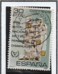 Stamps Spain -  Año Internacional d' l' personas Disminuidas