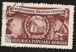 Sellos del Mundo : Europe : Romania : Cincuenta aniversario del Palacio Postal