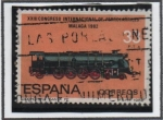 Sellos de Europa - Espa�a -  XXIII Congreso internacional d' Ferrocarriles: Locomotora d' Montaña