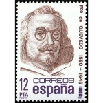 Stamps Europe - Spain -  ESPAÑA 1981 2619 Sello Nuevo Centenarios Personajes Famosos Francisco de Quevedo (1580-1645) Yvert22