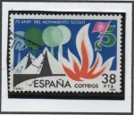 Stamps Spain -  75º Aniv. d' movimiento Scout