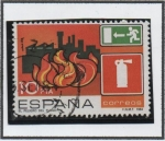 Stamps Spain -  Prevencion d' Accidentes Laborales: Peligro d' Fuego