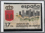 Stamps Spain -  Estatutos d' Autonomía: Madrid