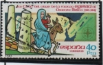 Stamps Spain -  XVIC Centenario d' viaje d' l' monja Enigeriaal Oriente Biblico