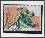 Stamps Spain -  Juegos Olimpicos Los Ángeles: Luchadores