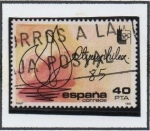 Stamps Spain -  Exposicion Internacional d' Filatelia Olímpica 