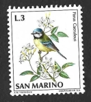 Stamps San Marino -  779 - Herrerillo Común