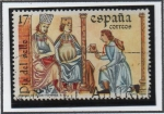 Stamps Spain -  Dia Mundial d' Sello: Correo d' l' Hombres Ricos