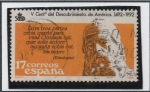 Stamps Spain -  V Centenario d' Descubrimiento d' América: San Isidoro 