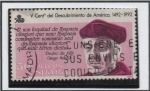 Stamps Spain -  V Centenario d' Descubrimiento d' América: Américo Vespucio