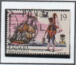 Stamps Spain -  450 Aniv. d' l' Creacion d' cuerpo d' Infantería d' Marina