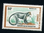 Stamps Republic of the Congo -  Cercopithecus neglectus