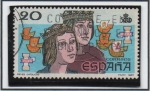 Stamps Spain -  V Centenario d' Descubrimiento d' América: Reyes Catolicos