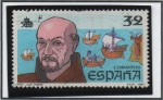 Stamps Spain -  V Centenario d' Descubrimiento d' América: Fray Juan Pérez