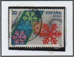 Stamps Spain -  Navidad: Cristales d' Nieve