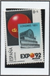 Stamps Spain -  Expo d' Sevilla: Crytal Palace Londres