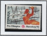 Stamps Spain -  Barcelona'92 II serie Pre-Olímpica: Balonmano