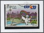 Stamps Spain -  Expo d' Sevilla: Curro Mascota d' l' Expo