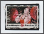 Stamps Spain -  Barcelona'92 IV serie Pre-Olímpica: Harterofilia