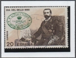 Stamps Spain -  Dia Mundial d' Sello Rafael Álvarez Serexis: