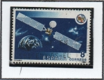 Stamps Spain -  Satélite Español Hispasat