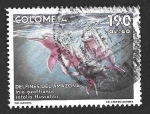 Stamps : America : Colombia :  C841 - Delfines del Amazonas