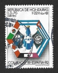 Sellos del Mundo : America : Honduras : C705 - Copa de Fútbol CONCACAF`81- ESPAÑA´82