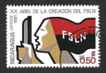 Stamps : America : Nicaragua :  1111 - XX Aniversario del FSLN