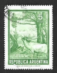 Stamps Argentina -  1041 - Caza Mayor en los Lagos del Sur