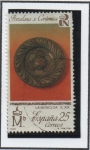 Stamps Spain -  Artesania Nacional: Porcelana y Cerámica: Plato d' Loza del Palacio Real d' Madrid