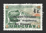 Sellos de America - Uruguay -  727- L Aniversario de la Asociación Uruguaya de Arquitectos