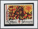 Stamps Spain -  Barcelona'92 VIII serie Pre-Olímpica; Voleibol