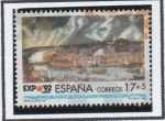 Stamps Spain -  Expo d' Sevilla: Vistas d' Sevilla