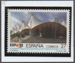 Stamps Spain -  Expo d' Sevilla: El Palenque