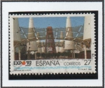 Stamps Spain -  Expo d' Sevilla: Avenida d' Europa