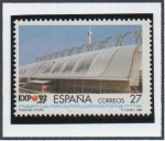 Stamps Spain -  Expo d' Sevilla: Plaza d' Futuro