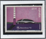 Stamps Spain -  Juegos d' l' XXV Olimpiada Barcelona'92: Palau d' San Jordi