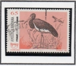 Stamps Spain -  América UPAEP aves en Peligro d' Extinción: Cigüeña Negra