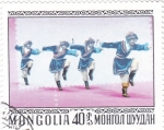 Stamps Mongolia -  Ekachi o danza del caballo