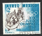 Sellos de America - Mxico -  C311 - XIX JJOO 1968