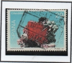 Stamps Spain -  Minerales d' España: Cinabrio