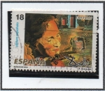 Stamps Spain -  Salvador Dalí: Retrato d' Gala