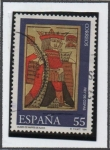 Stamps Spain -  Museo d' Naipes: Rey d' Copas