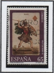 Stamps Spain -  Museo d' Naipes: Valet d' Rombos